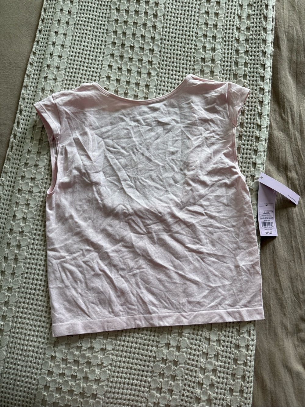 NEW wild fable Light Pink Cap Sleeve Backless Top Size M